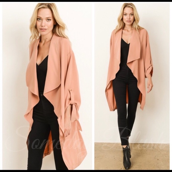 Someday Blush Jackets & Blazers - 🎯♥️1 left 1M ♥️Salmon trench coat